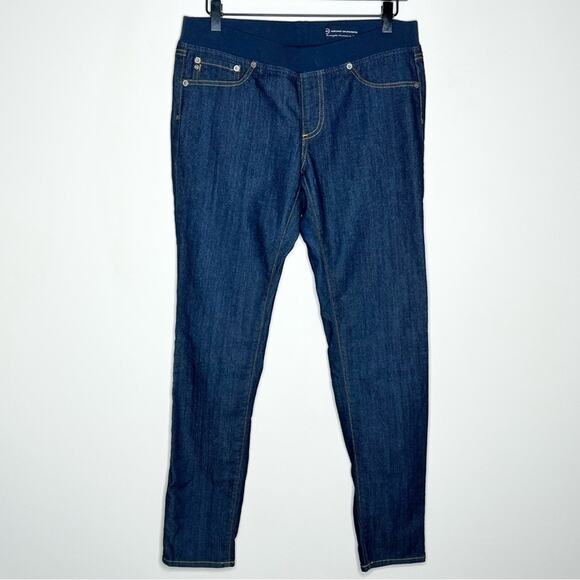 AG ADRIANO GOLDSCHMIED the Tights Dark Wash Pull On Elastic Skinny Jeans Size 31 - Picture 2 of 5